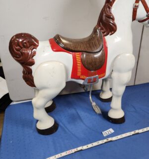 e121- 1950s Mobo Bronco ride-on toy horse. - Image 6