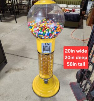 e131- Beaver spiral gumball machine. commercial-grade. Plastic globe - Image 1