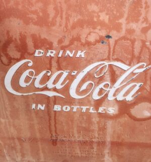 e134- Original 1950s Coca Cola Cooler Action Manufacturing With Ice Tray Bottle Opener, Drain Plug - Image 3
