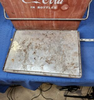 e134- Original 1950s Coca Cola Cooler Action Manufacturing With Ice Tray Bottle Opener, Drain Plug - Image 5
