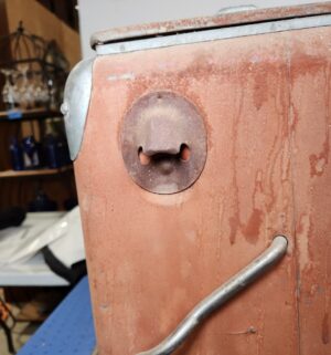 e134- Original 1950s Coca Cola Cooler Action Manufacturing With Ice Tray Bottle Opener, Drain Plug - Image 7