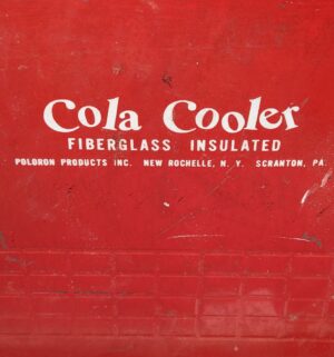 e137- vintage 1950s red Cola Cooler by Poloron Products. - Image 2