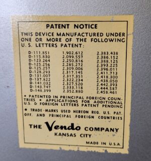 e138- 1960s The Vendo Coca-Cola Vendo 6-CV 6 case vertical cooler - Image 20