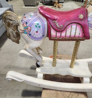 e140- S & S Woodcarvers of California Diana Ross Model Carousel Rocking Horse. (Acquired from Michael Jacksons Neverland Estate)--Supporting documents are missing-- - Image 2