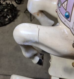 e140- S & S Woodcarvers of California Diana Ross Model Carousel Rocking Horse. (Acquired from Michael Jacksons Neverland Estate)--Supporting documents are missing-- - Image 8