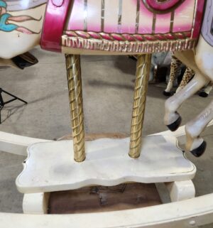 e140- S & S Woodcarvers of California Diana Ross Model Carousel Rocking Horse. (Acquired from Michael Jacksons Neverland Estate)--Supporting documents are missing-- - Image 10