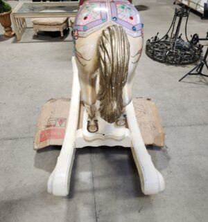 e140- S & S Woodcarvers of California Diana Ross Model Carousel Rocking Horse. (Acquired from Michael Jacksons Neverland Estate)--Supporting documents are missing-- - Image 13