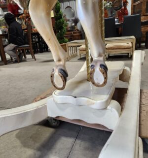 e140- S & S Woodcarvers of California Diana Ross Model Carousel Rocking Horse. (Acquired from Michael Jacksons Neverland Estate)--Supporting documents are missing-- - Image 14