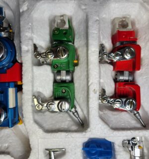 e142- Lionbot (Voltron) 1980s Chogokin Die-Cast 5-in-1 Robot set in its original packaging - Image 10
