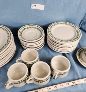 e1- Vintage Buffalo China Kenmore. Restaurant Ware 30 pc set - Image 3