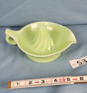 e53- jadeite glass citrus juicer