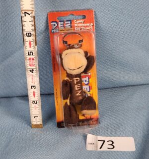 e73- PEZ Safari Babies Monkey Keychain Dispenser