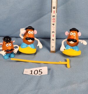 e105- 1998 Mr. Potato Head spinning toys by Burger King