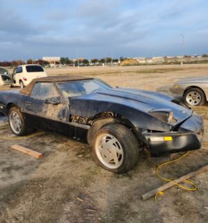 h339- (See Video) 1989 Chevrolet Corvette Convertible. Sold as Parts only. Bill of Sale