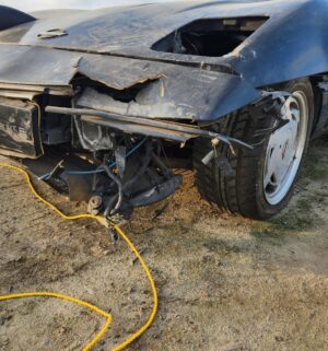 h339- (See Video) 1989 Chevrolet Corvette Convertible. Sold as Parts only. Bill of Sale - Image 3