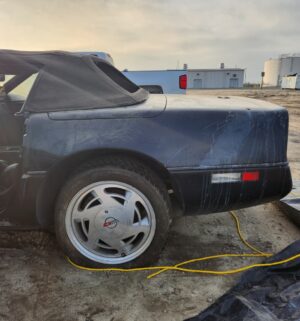 h339- (See Video) 1989 Chevrolet Corvette Convertible. Sold as Parts only. Bill of Sale - Image 6