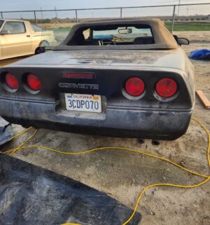 h339- (See Video) 1989 Chevrolet Corvette Convertible. Sold as Parts only. Bill of Sale - Image 7