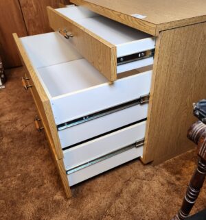 g3- vintage custom made craft table w/ drawers. Detached from wall - Image 3