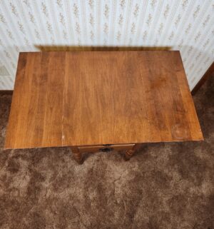 g19- Sprague Carleton Rock Maple Drop Leaf Table - Image 3