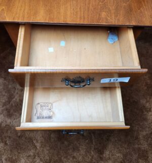 g19- Sprague Carleton Rock Maple Drop Leaf Table - Image 4