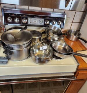g43- vintage stainless cookware