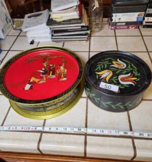 g50- vintage tin boxes