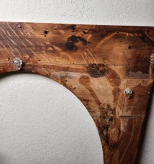 g59- Antique Tiger Oak Frame - Image 4