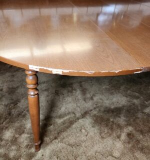 g61- Vintage Dining Table Only. 3 Extensions - Image 4