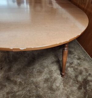 g61- Vintage Dining Table Only. 3 Extensions - Image 5