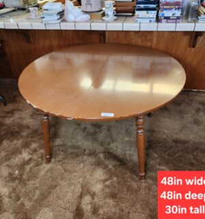 g61- Vintage Dining Table Only. 3 Extensions - Image 6