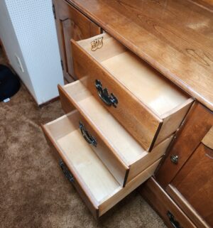 g66- Vintage Cal Shops 1 piece China Hutch. Great Condition - Image 5