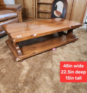 g67- Mid Century Cocktail Table w/ Green Bubble Glass Panels