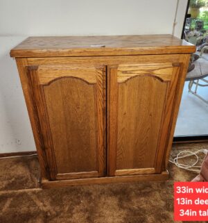 g73- Solid Wood Cabinet. Custom Made. Very High Quality
