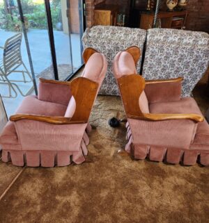 g74- mid-century modern tufted back rocker chairs - Image 4