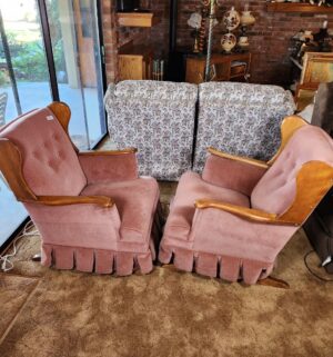 g74- mid-century modern tufted back rocker chairs - Image 6