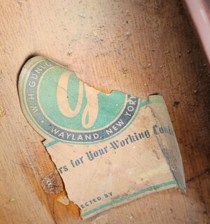 g91- Antique Bankers Chair. US Dept of Interior Bureau of Reclamation - Image 7
