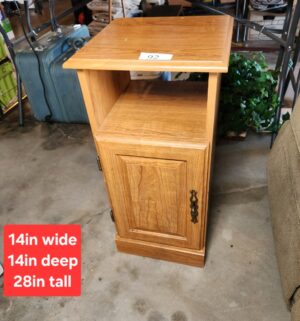 g92- phone table w/ cabinet