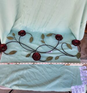 g104- metal rose wall art