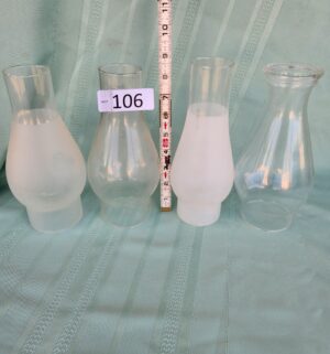 g106- glass oil lamp chimneys