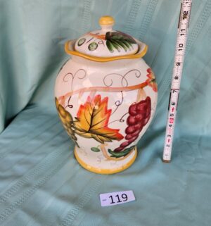 g119- Ceramic Vase w/ Lid