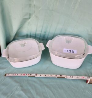 g123- centura by corning covered dishes