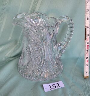 g152- antique American Brilliant Period (ABP) cut glass water pitcher