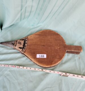 g188- antique fireplace bellows still works
