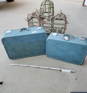 g191- vintage skyway suitcases