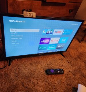 g202- onn roku smart tv w/ remote