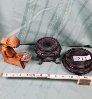 g211- wood displays, world peace wood sculpture