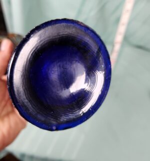g217- Northwood Fine Rib Carnival Glass Swung Vase - Image 3