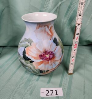 g221- Patricia Brunett hand painted vase