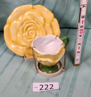g222- Teleflora Petal Rose tea cup and saucer