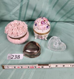 g238- trinket boxes, ring holder